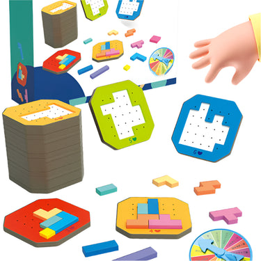 PuzzleGenius | Aprender y jugar al mismo tiempo - Juego de construcción Tangram 3D para niños